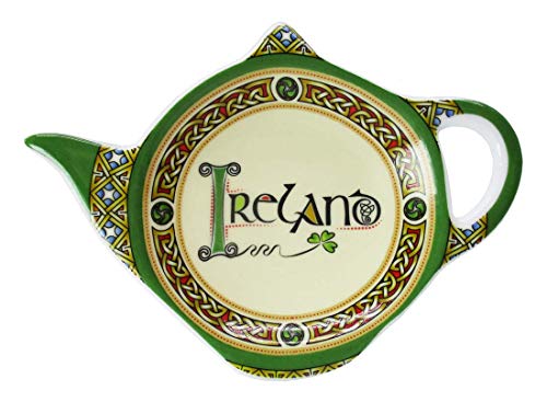 Royal Tara Keltisch Irisch Teebeutelhalter aus New Bone China | Teebeutelablage aus Keramik mit Celtic Knot, Triskele, Shamrock Kleeblatt Muster und Irland Text Design | Tellerchen für Teebeutel Royal Tara Keltisch Irisch Teebeutelhalter aus New Bone China | Teebeutelablage aus Keramik mit Celtic Knot, Triskele, Shamrock Kleeblatt Muster und Irland Text Design | Tellerchen für Teebeutel von Royal Tara
