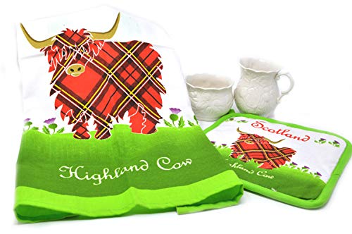 Royal Tara Schottisch Scottish Highland Cow Hochlandkuh Geschirrtuch & Topflappen | Buntes, Schönes und Praktisches Küchentextilien Küchenzubehör Royal Tara Schottisch Scottish Highland Cow Hochlandkuh Geschirrtuch & Topflappen | Buntes, Schönes und Praktisches Küchentextilien Küchenzubehör von Royal Tara