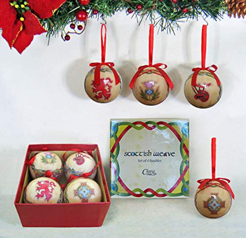 Royal Tara Weihnachtskugel Christbaumkugel Set mit Lebendiges und Schönes Schottisches Design Baumdekoration Royal Tara Weihnachtskugel Christbaumkugel Set mit Lebendiges und Schönes Schottisches Design Baumdekoration von Royal Tara