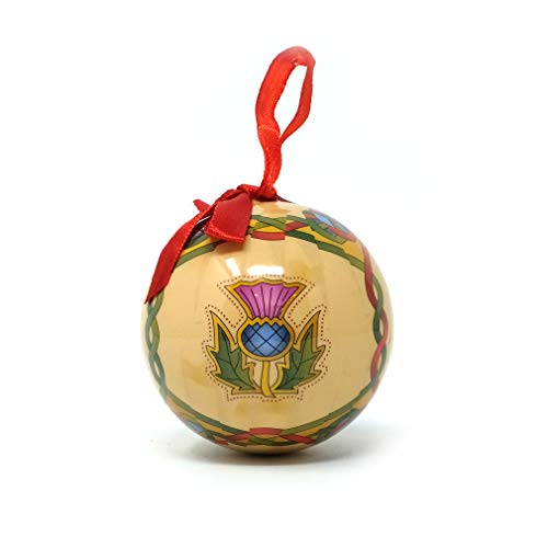 Royal Tara Schottische Weihnachtskugel Kugel mit Schottische Distel Design | Schottland Christbaumkugel Baumdekoration Weihnachtsdeko Geschenk Scottish Weave 7,5 cm rund Royal Tara Schottische Weihnachtskugel Kugel mit Schottische Distel Design | Schottland Christbaumkugel Baumdekoration Weihnachtsdeko Geschenk Scottish Weave 7,5 cm rund von Royal Tara