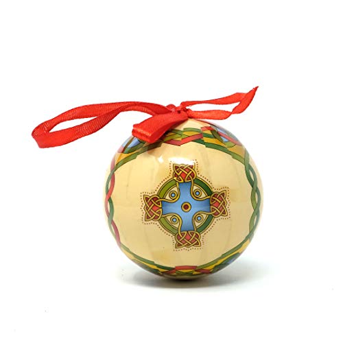 Royal Tara Schottische Weihnachtskugel Kugel mit Scotish Cross Kreuz Design | Schottland Christbaumkugel Baumdekoration Weihnachtsdeko Geschenk Scottish Weave 7,5 cm rund Royal Tara Schottische Weihnachtskugel Kugel mit Scotish Cross Kreuz Design | Schottland Christbaumkugel Baumdekoration Weihnachtsdeko Geschenk Scottish Weave 7,5 cm rund von Royal Tara
