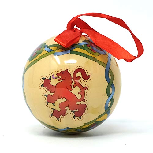 Royal Tara Schottische Weihnachtskugel Kugel mit Zügelloser Löwe Design | Schottland Christbaumkugel Baumdekoration Weihnachtsdeko Geschenk Scottish Weave 7,5 cm rund Royal Tara Schottische Weihnachtskugel Kugel mit Zügelloser Löwe Design | Schottland Christbaumkugel Baumdekoration Weihnachtsdeko Geschenk Scottish Weave 7,5 cm rund von Royal Tara