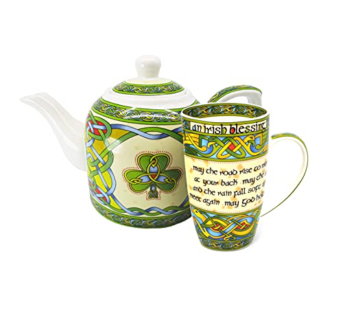 Royal Tara Set mit 1 Porzellan-Teekanne und 1 Irish Blessing Cup von Royal Tara