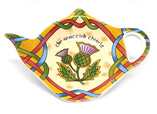Royal Tara Teebeutelhalter, schottischer Stil, Knochenporzellan mit schottischer Distel, Breite 15 cm Royal Tara Teebeutelhalter, schottischer Stil, Knochenporzellan mit schottischer Distel, Breite 15 cm von Royal Tara
