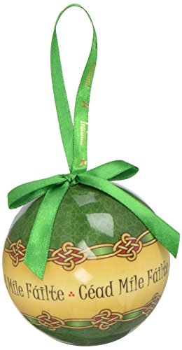 Royal Tara Weihnachtsbaum Kugel Traditional Ireland Ornaments Keltische Hängende Dekoration in Geschenkbox (Cead Mile Failte) von Royal Tara