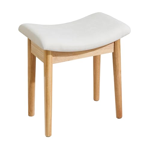 Royal Windsor Schminkhocker mit Sattelkissen, 45,7 cm, Schminkstuhl für Wohnzimmer, moderner Fußhocker, Ottomane, Klavierbank, gepolsterte Schminkbank für Schlafzimmer, Beige Royal Windsor Schminkhocker mit Sattelkissen, 45,7 cm, Schminkstuhl für Wohnzimmer, moderner Fußhocker, Ottomane, Klavierbank, gepolsterte Schminkbank für Schlafzimmer, Beige von Royal Windsor