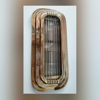Wolkenkratzer Vintage Art Deco Licht Alte Lampe Wand Deckenlampen Leuchte Messing & Glasstab Schiff Antik von RoyalArtDecolighting