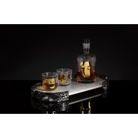 Luxus Marmor Oval Tablett, Schwarz Marquina Und Weiß Carrara Naturstein Wohnkultur, Wohnkultur von RoyalBeeDesign