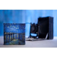 Vincent Willem Van Gogh - Sternennacht Über Der Rhone Kleine Leinwanddrucke, Druck Auf Mini Leinwand 10cm X von RoyalCanvasDesign
