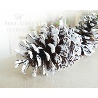 Handbemalte Weiße Kiefernzapfen Rustikale Hochzeit Weihnachtsdekoration Handbemalte Weiße Kiefernzapfen Rustikale Hochzeit Weihnachtsdekoration von RoyalCrownHandmade