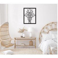 Elefant Metall Wanddekoration, Hindu Wandkunst, Tier Schlafzimmer Wand Dekor, Wohnzimmer Überbett Dekor von RoyalMetalWallArt