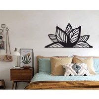 Mandala Blume Metall Wanddekoration, Wandkunst, Design Schlafzimmer Wand Dekor, Wohnzimmer Überbett Dekor von RoyalMetalWallArt