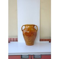 Antikes, Lackiertes Terrakotta Glas, Vintage Italien 1940Er Jahre, Höhe 44cm, Breite 35cm, Gewicht 5600Gr , True Antique von RoyalVintageItalia