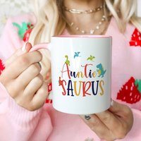 Tantesaurus, Tante Geburtstagsgeschenk, Süße Geschenke, Geschenk Von Nichte, Neffe Für Tante, Dinosaurier Tasse von RoyallyMuggedOff