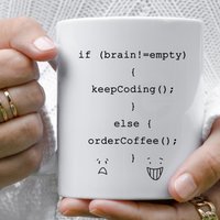 Coding Becher, Code Kaffeebecher, Software Entwickler Geschenk, Geschenk Für Programmierer, Computer Programmier Valentine Geek Ihn, Lustig von RoyallyMuggedOff