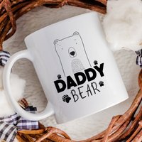 Papa Bär Becher, Süße Geschenke Karte, Becher Für Geburtstagsgeschenk Geburtstagskarte Geschenk Vom Baby von RoyallyMuggedOff