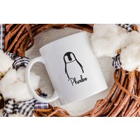 Personalisierte Pinguin Tasse, Personalisierte Geschenk, Druck Karte, Liebhaber Süßes Valentinstag Tasse von RoyallyMuggedOff