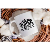 Super Mama Becher, Karte, Superheld Geschenk Für Vom Baby, Liebe Geschenk, Ostergeschenk Geburtstagsgeschenk von RoyallyMuggedOff