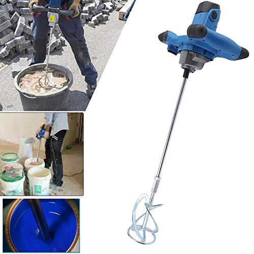 2600W Rührwerk Farb-Mörtelrührer 1500U/min Ø 120mm 6-Gang-Getriebe M14 Mischer Betonrührer Rührer Rührgerät Mörtel Betonrührer für Farbe,Putz & Estrich,Mörtelrührer von Royalswill
