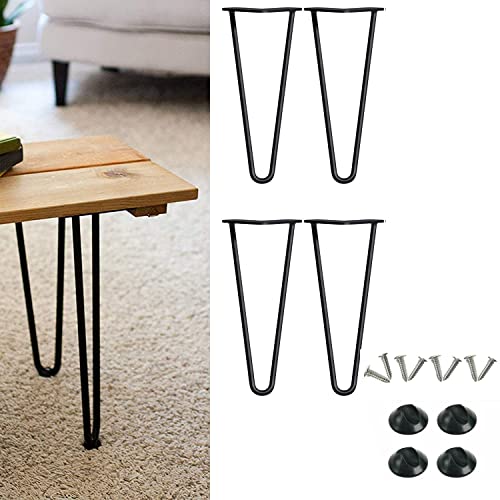 Möbelfüße, 4er Set Hairpin Legs Haarnadel Tischbeine Metall Schwarz Haarnadel Tischbein Beine 25cm/10 Zoll DIY Möbelfüße Metall Couchtisch Füße Perfekt für Möbel Schreibtisch Schrank Nachtständer Möbelfüße, 4er Set Hairpin Legs Haarnadel Tischbeine Metall Schwarz Haarnadel Tischbein Beine 25cm/10 Zoll DIY Möbelfüße Metall Couchtisch Füße Perfekt für Möbel Schreibtisch Schrank Nachtständer von Royalswill