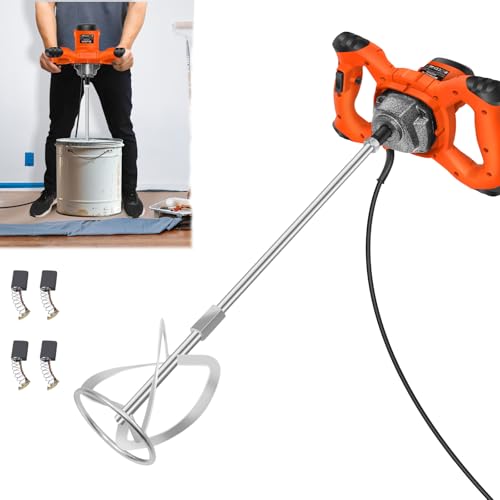 Rührwerk für Farbe,Putz & Estrich, Farb-Mörtelrührer, 2600W Tragbarer Handrührwerk Farb- / Zementmischer, Einstellbarer 6 Geschwindigkeit, Rühreraufnahme M14, Beton Mischer Rührgerät Mörtel, 230V Rührwerk für Farbe,Putz & Estrich, Farb-Mörtelrührer, 2600W Tragbarer Handrührwerk Farb- / Zementmischer, Einstellbarer 6 Geschwindigkeit, Rühreraufnahme M14, Beton Mischer Rührgerät Mörtel, 230V von Royalswill