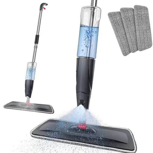 Wischer mit Sprühfunktion,Sprühwischer Bodenwischer Wischer mit Sprühfunktion mit 3 Wisch Pads,360° Rotierender Spray Mop Wischer Boden mit 700ml Wassertank für Hartholz Marmor Laminat Bodenreinigung Wischer mit Sprühfunktion,Sprühwischer Bodenwischer Wischer mit Sprühfunktion mit 3 Wisch Pads,360° Rotierender Spray Mop Wischer Boden mit 700ml Wassertank für Hartholz Marmor Laminat Bodenreinigung von Royalswill