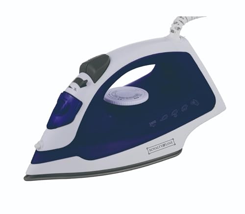 ROYALTY LINE, 2000 W blaues Bügeleisen RLDB15411-BLU, CeraGlide-Bügelsohle, 240-ml-Tank, vertikaler Dampf, Selbstreinigungsfunktion, ideal für alle Stoffe, schnelles und effizientes Bügeln ROYALTY LINE, 2000 W blaues Bügeleisen RLDB15411-BLU, CeraGlide-Bügelsohle, 240-ml-Tank, vertikaler Dampf, Selbstreinigungsfunktion, ideal für alle Stoffe, schnelles und effizientes Bügeln von ROYALTY LINE