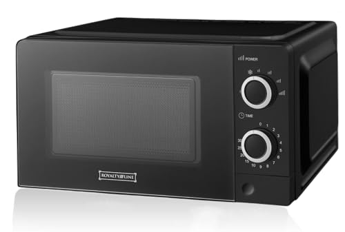 ROYALTY LINE, 20L 700W Mikrowelle Schwarz RLMWO3818-BLK – Effiziente Leistung, 6 Leistungsstufen, Auftaufunktion, 30-Minuten-Timer, kompaktes und ästhetisches Design für moderne Küche, 18/10 Steel ROYALTY LINE, 20L 700W Mikrowelle Schwarz RLMWO3818-BLK – Effiziente Leistung, 6 Leistungsstufen, Auftaufunktion, 30-Minuten-Timer, kompaktes und ästhetisches Design für moderne Küche, 18/10 Steel von ROYALTY LINE
