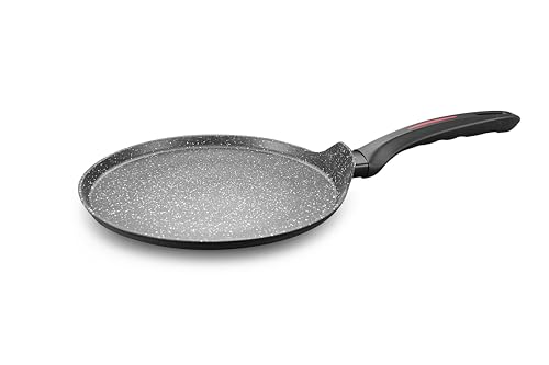 ROYALTY LINE, Pfannkuchenpfanne aus geschmiedetem Aluminium mit Marmorbeschichtung, kompatibel mit allen Herdarten, 28 cm, Marmorfarbe Ideal für perfekte Pfannkuchen jedes Mal ROYALTY LINE, Pfannkuchenpfanne aus geschmiedetem Aluminium mit Marmorbeschichtung, kompatibel mit allen Herdarten, 28 cm, Marmorfarbe Ideal für perfekte Pfannkuchen jedes Mal von ROYALTY LINE