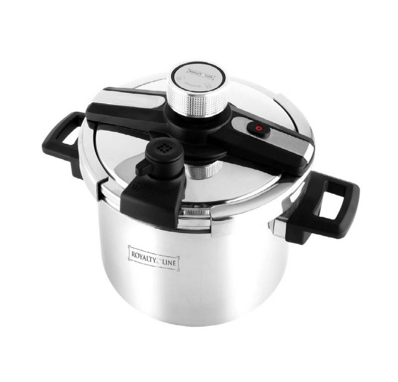Royalty Line Schnellkochtopf Schnellkochtopf Dampfkochtopf Edelstahl Kochtopf 6 Liter ROYALTY LINE, Material: Edelstahl, Kunststoff Royalty Line Schnellkochtopf Schnellkochtopf Dampfkochtopf Edelstahl Kochtopf 6 Liter ROYALTY LINE, Material: Edelstahl, Kunststoff von Royalty Line