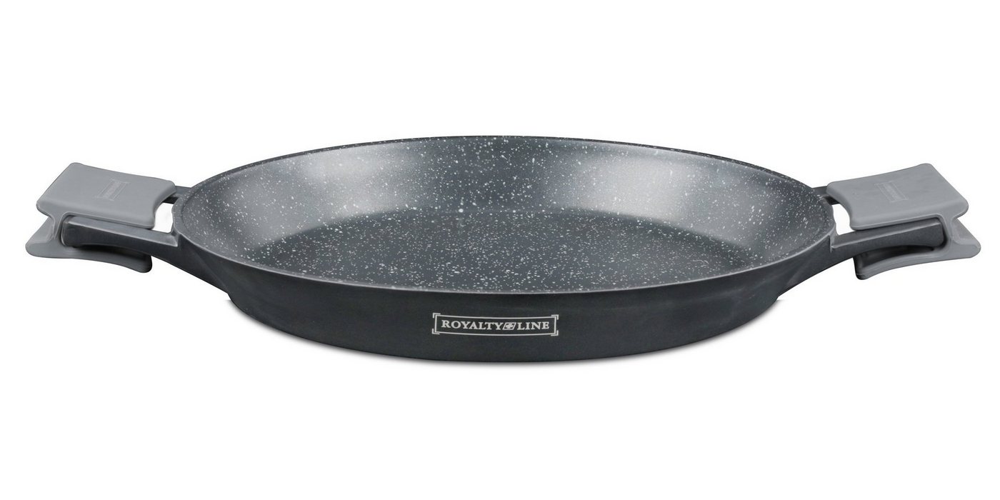 Royalty Line Paellapfanne XL Paella Pfanne Schwarz Ø 32cm Royalty Line RL-MP 32M, Aluminiumguss von Royalty Line