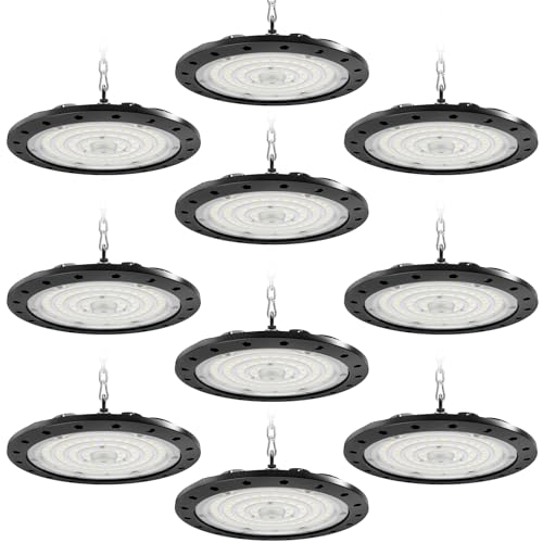 Royana Led Ufo Industrielampe Strahler - High Bay Licht 6000k Ip65 Wasserdicht Hallenstrahler für Bibliotheken, Logistiklagern, Kühllagern Royana Led Ufo Industrielampe Strahler - High Bay Licht 6000k Ip65 Wasserdicht Hallenstrahler für Bibliotheken, Logistiklagern, Kühllagern von Royana