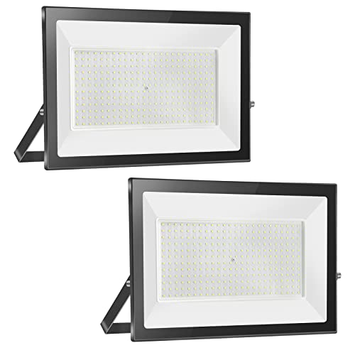 Royana 2er 30W LED Strahler Außen 3000LM Superhell led strahler 3000K Warmweiß IP65 Wasserfest led scheinwerfer, für Sportplatz Garage Garten Hinterhof. von Royana