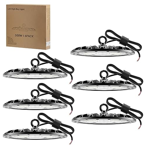 Royana 6er 300W UFO LED Hallenstrahler - 30.000 Lumen, 6000K Kaltweiß (IP65) - Hochleistungs-LED Industrielampe für Werkstatt, Fabrikhalle, Lager, Sporthalle, Gewerbe - Energieeffizient & Langlebig Royana 6er 300W UFO LED Hallenstrahler - 30.000 Lumen, 6000K Kaltweiß (IP65) - Hochleistungs-LED Industrielampe für Werkstatt, Fabrikhalle, Lager, Sporthalle, Gewerbe - Energieeffizient & Langlebig von Royana