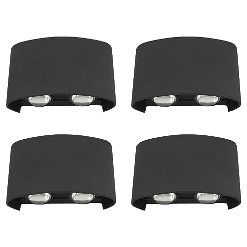 Royana LED Wandleuchte innen,3000K Warmweiße led lampe IP65 wasserdichte badezimmer lampe schlafzimmerlampe für Wohnzimmer Garten Treppenhaus (2W) von Royana