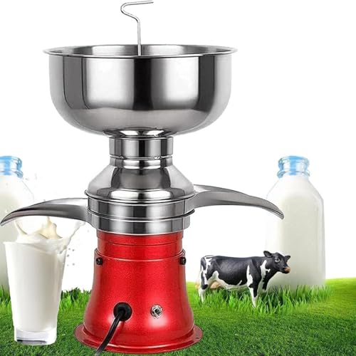 RoyceBee Elektrischer Frischmilch-Sahnetrenner, 50 L/H, Sahne-Butter-Zentrifuge für Ziegen und Kühe, Verwandelt Rohvollmilch in Magermilch, Professionelle Sahnezentrifuge mit 8L Milchschale RoyceBee Elektrischer Frischmilch-Sahnetrenner, 50 L/H, Sahne-Butter-Zentrifuge für Ziegen und Kühe, Verwandelt Rohvollmilch in Magermilch, Professionelle Sahnezentrifuge mit 8L Milchschale von RoyceBee