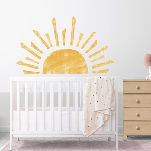 Royouzi Sonn Wandaufkleber wandsticker kinderzimmer Deko Sonne Wanddeko boho für Mädchen Wandtattoo Schlafzimmer Babyzimmer Kinderzimmer von Royouzi