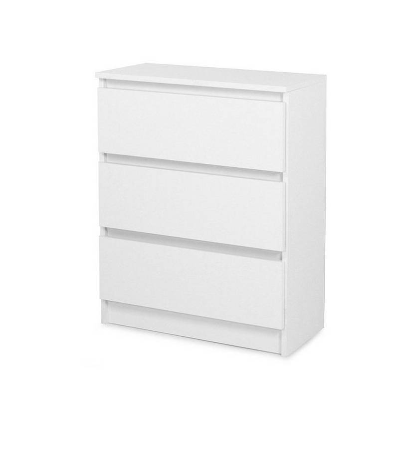 Roysson Home Kommode mit 3 Schubladen 70cm: Weiß von Roysson Home