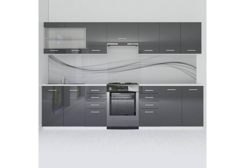 Roysson Home Küchenregal Küchenschrank SET Hängeschrank Küchenzeile 300 cm Set 3, 2-tlg. Roysson Home Küchenregal Küchenschrank SET Hängeschrank Küchenzeile 300 cm Set 3, 2-tlg. von Roysson Home