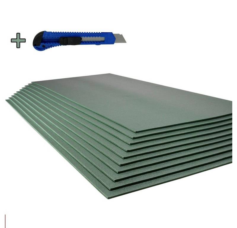 Roysson Home Trittschalldämmplatte Trittschalldämmung 3 mm XPS grün laminat parkett unterlage 5 m² von Roysson Home
