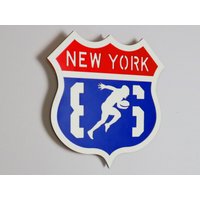 1986 Nfl Saison Schild, 3D Us Route 66 Einzigartiges Symbol, Super Bowl American Football New York Giants, Weihnachtsgeschenk, Rwa16801 von RozandiArtDeco