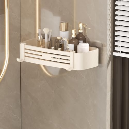 Rozhuhro Duschablage Selbstklebender Dusch-Organizer Duschregale fürs Badezimmer rostfreie Duschregale kein Bohren Dusch-Organizer fürs Badezimmer an der Wand montierter Duschhalter,Cream 1 Rozhuhro Duschablage Selbstklebender Dusch-Organizer Duschregale fürs Badezimmer rostfreie Duschregale kein Bohren Dusch-Organizer fürs Badezimmer an der Wand montierter Duschhalter,Cream 1 von Rozhuhro