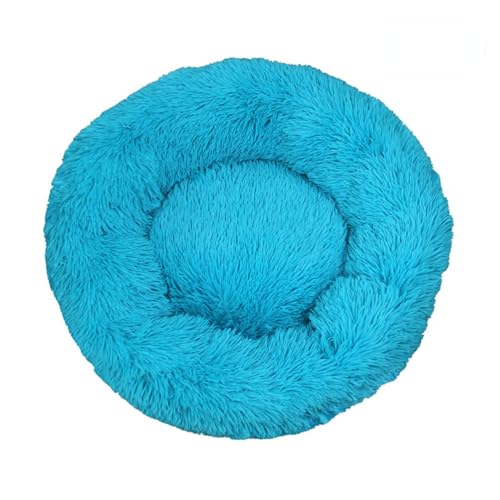 Rozhuhro Katzenbett Hundebett Sofa Donut-Zwinger, warmes rundes Haustierbett Plüsch, weiche beruhigende Betten Plüsch mit Rutschfester Unterseite, für Welpen Kätzchen kleine Haustiere,Blau,70CM Rozhuhro Katzenbett Hundebett Sofa Donut-Zwinger, warmes rundes Haustierbett Plüsch, weiche beruhigende Betten Plüsch mit Rutschfester Unterseite, für Welpen Kätzchen kleine Haustiere,Blau,70CM von Rozhuhro