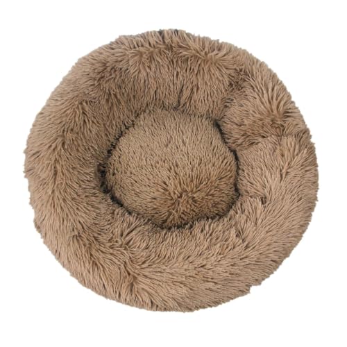 Rozhuhro Katzenbett Hundebett Sofa Donut-Zwinger, warmes rundes Haustierbett Plüsch, weiche beruhigende Betten Plüsch mit Rutschfester Unterseite, für Welpen Kätzchen kleine Haustiere,Khaki,40CM Rozhuhro Katzenbett Hundebett Sofa Donut-Zwinger, warmes rundes Haustierbett Plüsch, weiche beruhigende Betten Plüsch mit Rutschfester Unterseite, für Welpen Kätzchen kleine Haustiere,Khaki,40CM von Rozhuhro