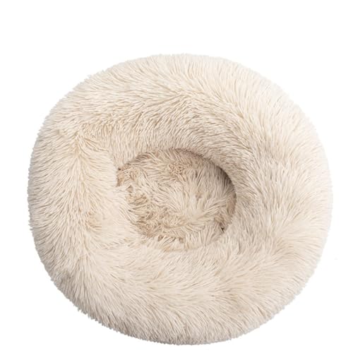 Rozhuhro Katzenbett Hundebett Sofa Donut-Zwinger, warmes rundes Haustierbett Plüsch, weiche beruhigende Betten Plüsch mit rutschfester Unterseite, für Welpen Kätzchen kleine Haustiere,Light brown,90CM Rozhuhro Katzenbett Hundebett Sofa Donut-Zwinger, warmes rundes Haustierbett Plüsch, weiche beruhigende Betten Plüsch mit rutschfester Unterseite, für Welpen Kätzchen kleine Haustiere,Light brown,90CM von Rozhuhro