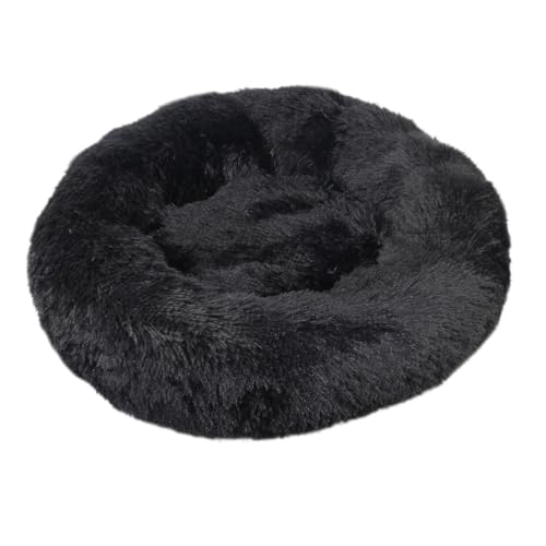 Rozhuhro Katzenbett Hundebett Sofa Donut-Zwinger, warmes rundes Haustierbett Plüsch, weiche beruhigende Betten mit Rutschfester Unterseite, für Welpen Kätzchen kleine Haustiere,Schwarz,100CM Rozhuhro Katzenbett Hundebett Sofa Donut-Zwinger, warmes rundes Haustierbett Plüsch, weiche beruhigende Betten mit Rutschfester Unterseite, für Welpen Kätzchen kleine Haustiere,Schwarz,100CM von Rozhuhro