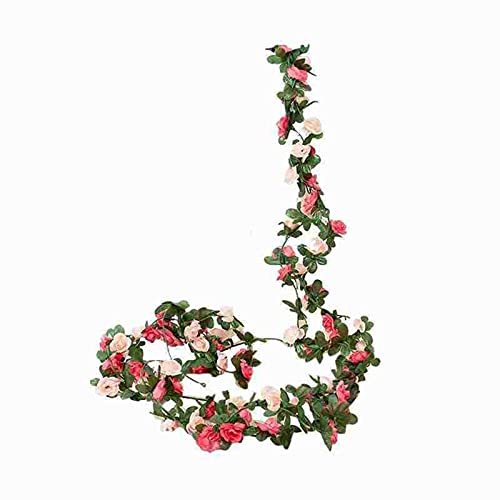 Deko für Wand hängende Rebe Rose Head 2.5M 45 Blumen DIY-künstliche Kunstblumen Kunstblumen Grünpflanzen von Rpporm