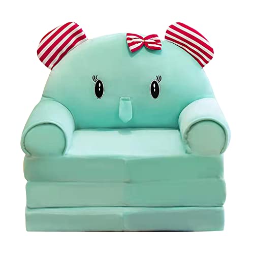 Rpporm Faltbarer Kinder-KinderSofa-Rückenlehen-Sessel 2 in 1 Faltbarer Kinder-Sofa-Sessel Cute Comic Lazy Sofa-Kinder flip up Sofa-Bett für Wohnzimmer Zierkissen Mit Füllung Landhaus von Rpporm