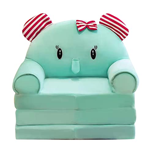 Rpporm Faltbarer Kinder-KinderSofa-Rückenlehen-Sessel 2 in 1 Faltbarer Kinder-Sofa-Sessel Cute Comic Lazy Sofa-Kinder flip up Sofa-Bett für Wohnzimmer Zierkissen Mit Füllung Landhaus von Rpporm