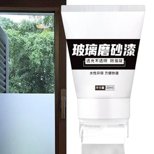 120 ml Milchglas-Lack, Milchglasfarbe, UV-beständiges Glasfrosting-Set, wasserfeste Glasmattierung, Fensterglasfarbe auf Wasserbasis, tolle wasserdichte Lösung für eine dauerhafte Beschichtung von Rproonay